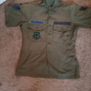 Source Unknown Green Casual Button Down Shirt